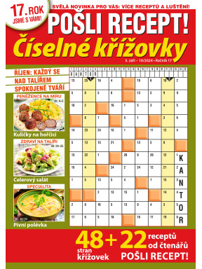 Pošli recept Číselné křížovky